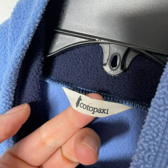 Cotopaxi Blue Colorblock Amado Fleece Half Zip Pullover Jacket - Picture 5 of 10